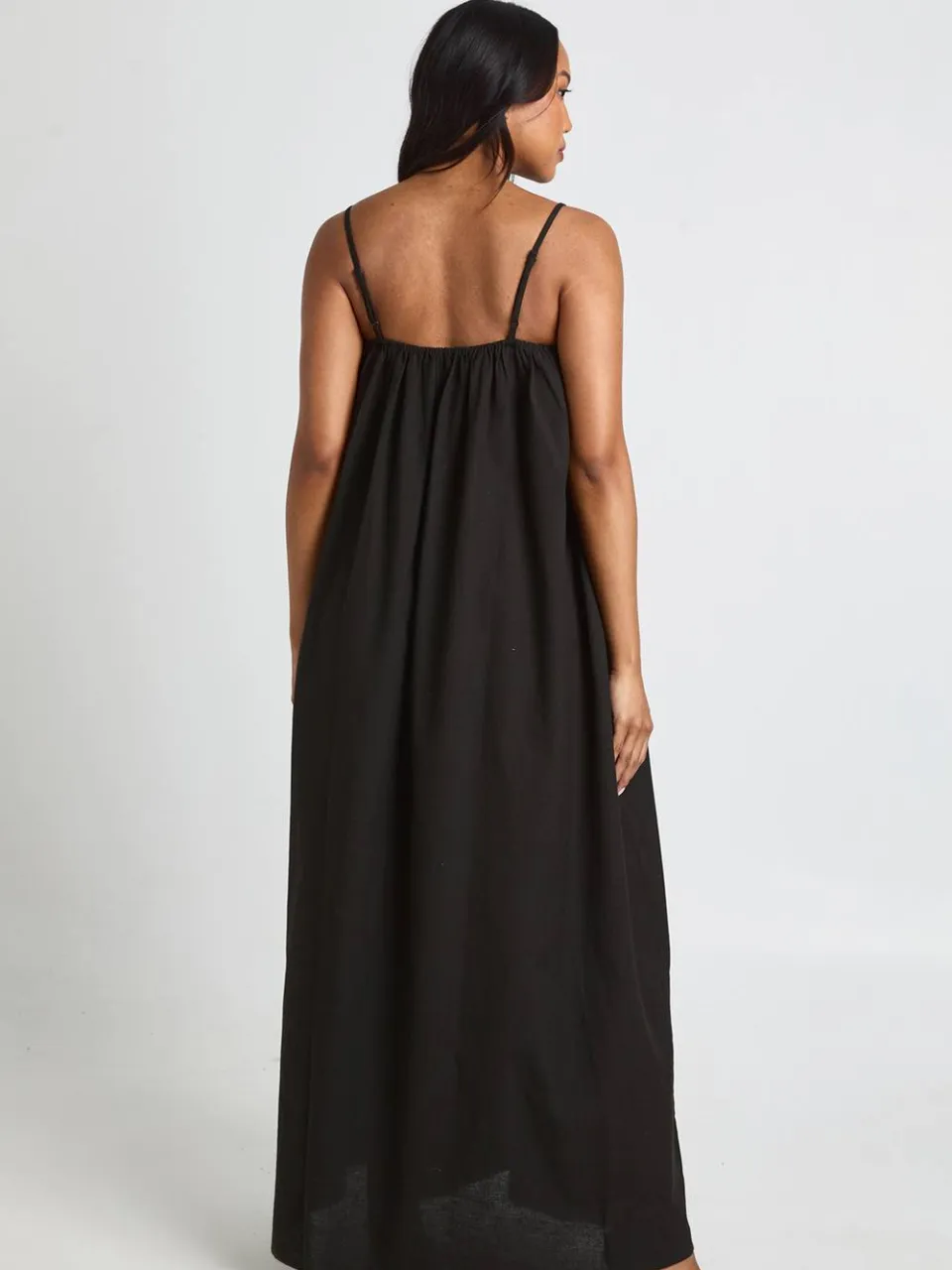 boohoo Dames Zwangerschaps Volume Zak Maxi Jurk zwart, foto 2