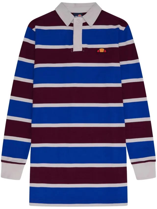 Ellesse T-shirtjurk met contrasterende strepen voor dames (Veelkleurig) Groen