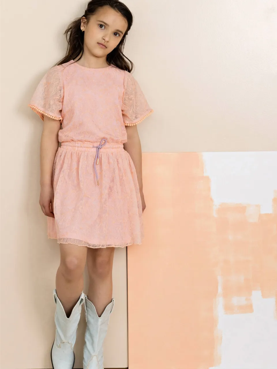 Nono midi jurk roze