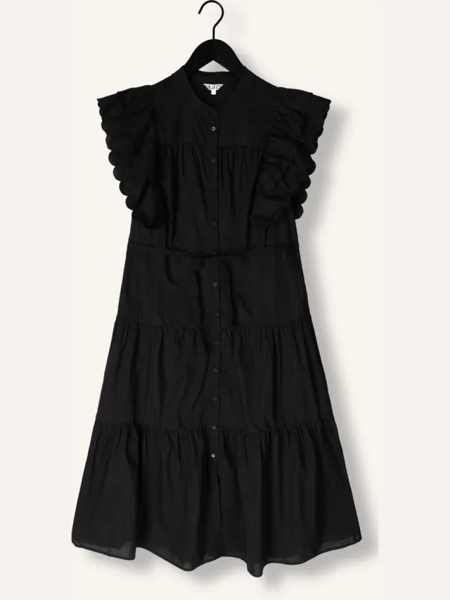 OBJECT COLLECTORS ITEM Object Objhope Chinna Re S/s Long Dress Dames - Jurk - Zwart