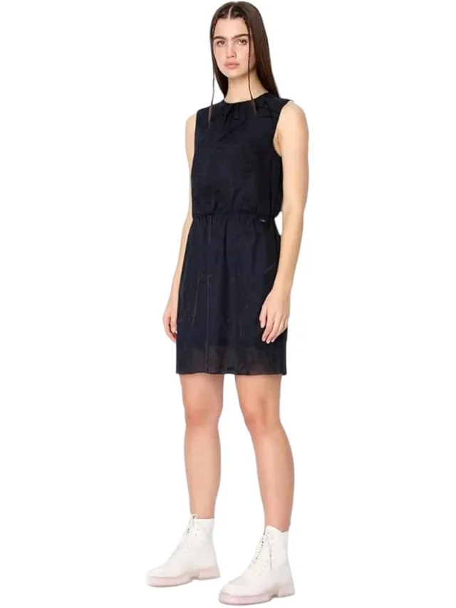 Armani Exchange Dames/Dames Mouwloze Mini Jurk (Marine) Marineblauw