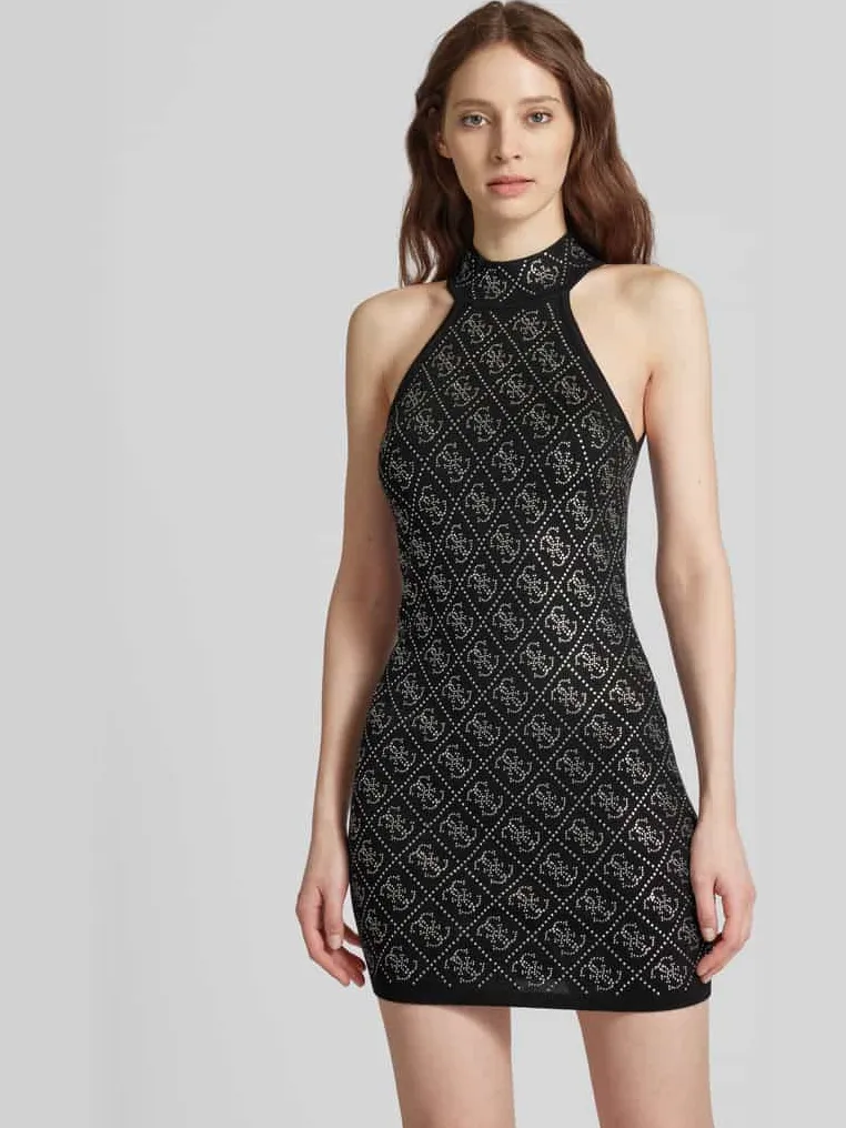 Guess Cocktailjurk met halter model 'CELESTE' Zwart