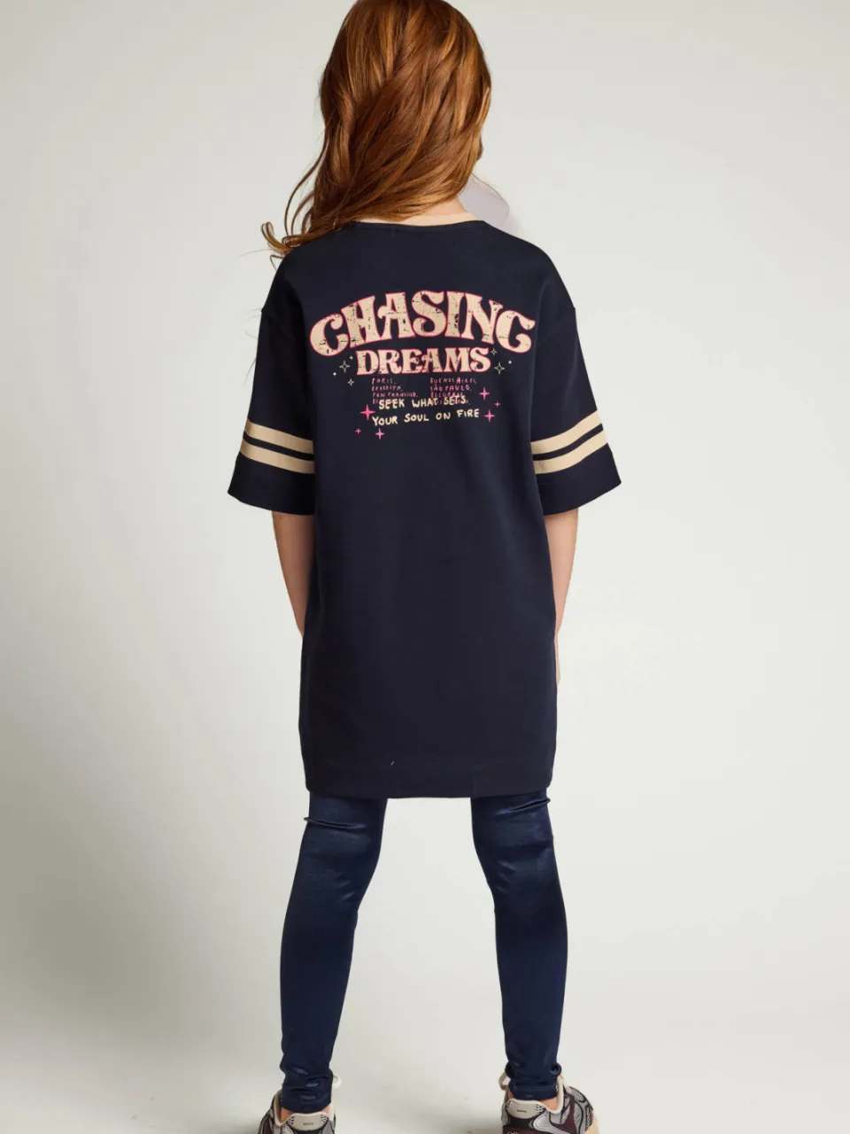 LOOXS sweatjurk met backprint donkerblauw, foto 5