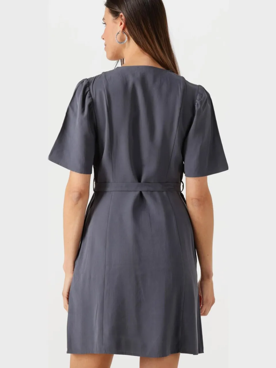 Modström Dames Jurken Fanyamd Flare Dress - Donkergrijs, foto 3