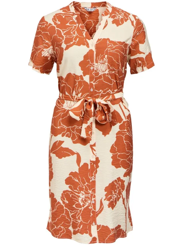 OBJECT COLLECTORS ITEM Object Blousejurk Bedrukt Sandshell8