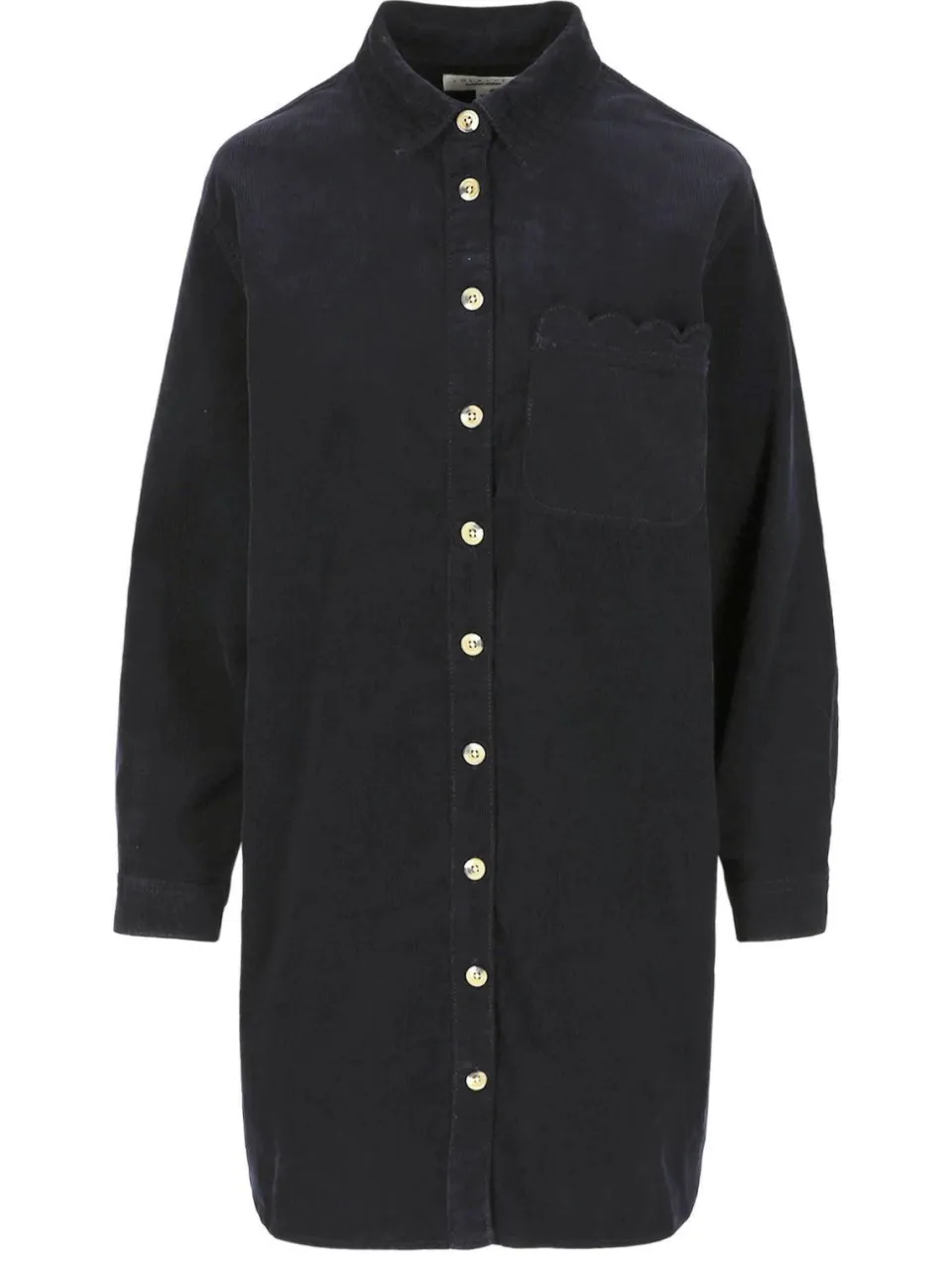 LOLALIZA corduroy korte blousejurk - donkerblauw, foto 2