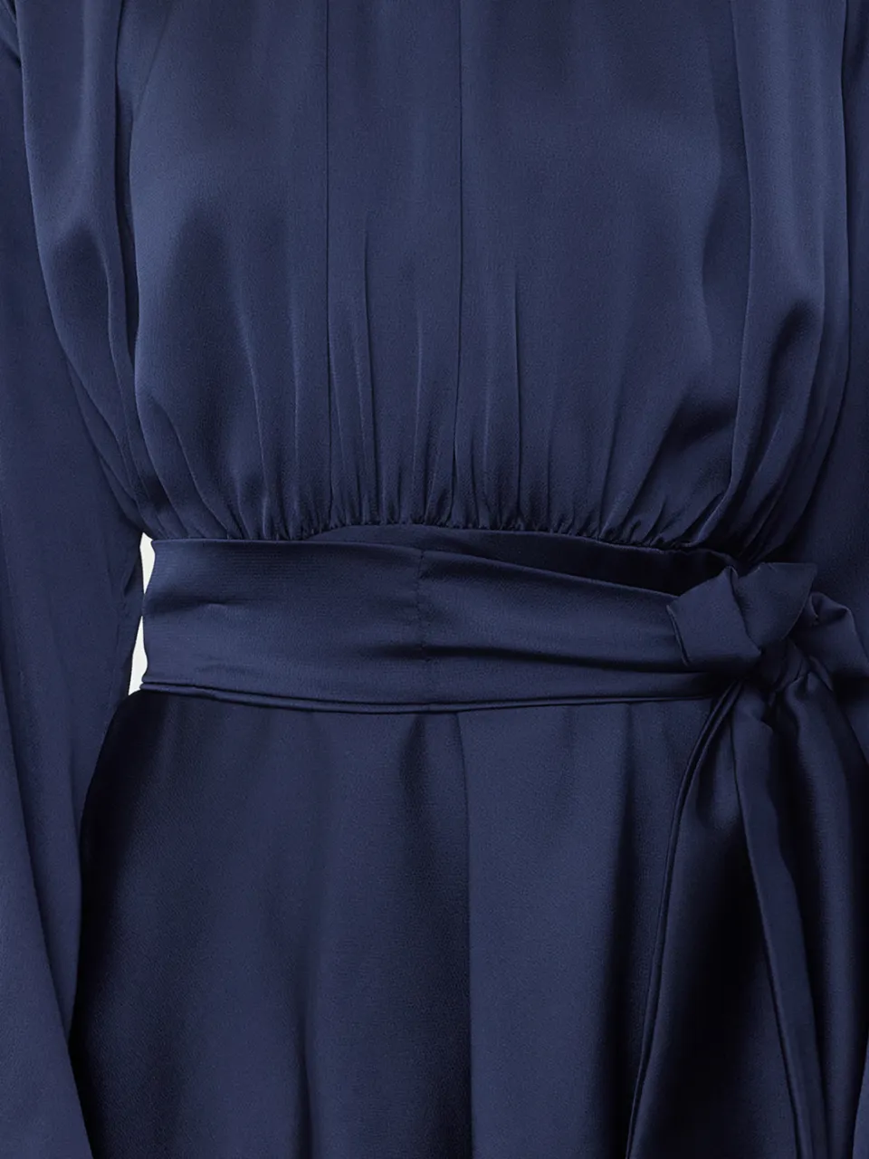 Trendyol Modest Dames Donkerblauw Effen Maxi Lang Stijlvol/Avond Skater Modest Avond Jurken marineblauw/blauw, foto 2