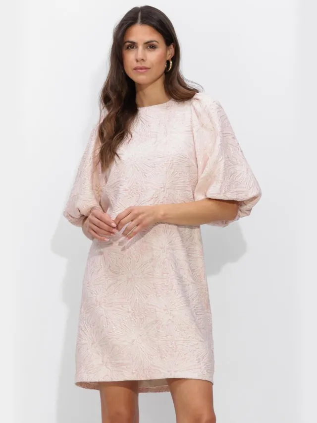 Notre-V Nv-henderika Brocade Dress Dames - Jurk - Roze