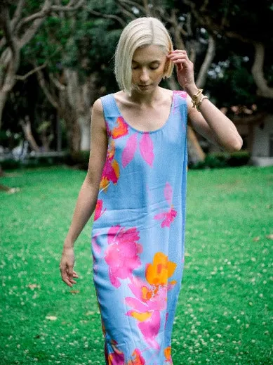 Neu Nomads dames vegan Tankjurk Joelle Roze Klaprozenprint meerkleurig