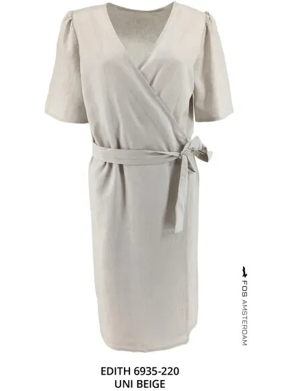 FOS Amsterdam Fos jurk edith uni Beige