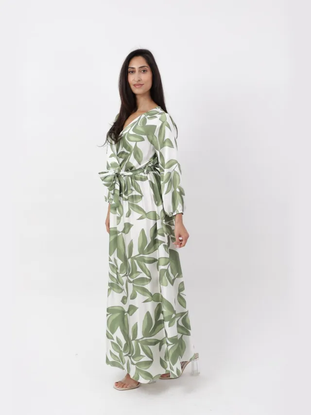 Elara Midikleid Dunkelgrün