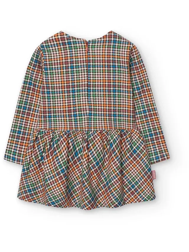 boboli Knit Check Lang Mouw Jurk Veelkleurig 5 Years Meisje Multicolored Pictures