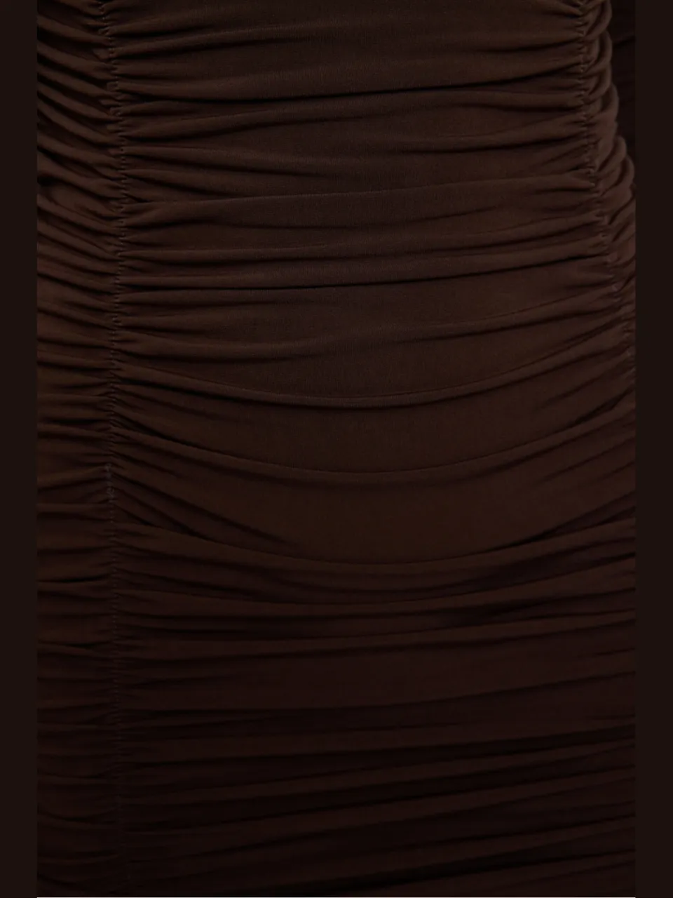Trendyol TRENDYOLMİLLA Dames Bruin Effen Kort / Mini Lang Stijlvol/Avond Bodycon Jurken, foto 2