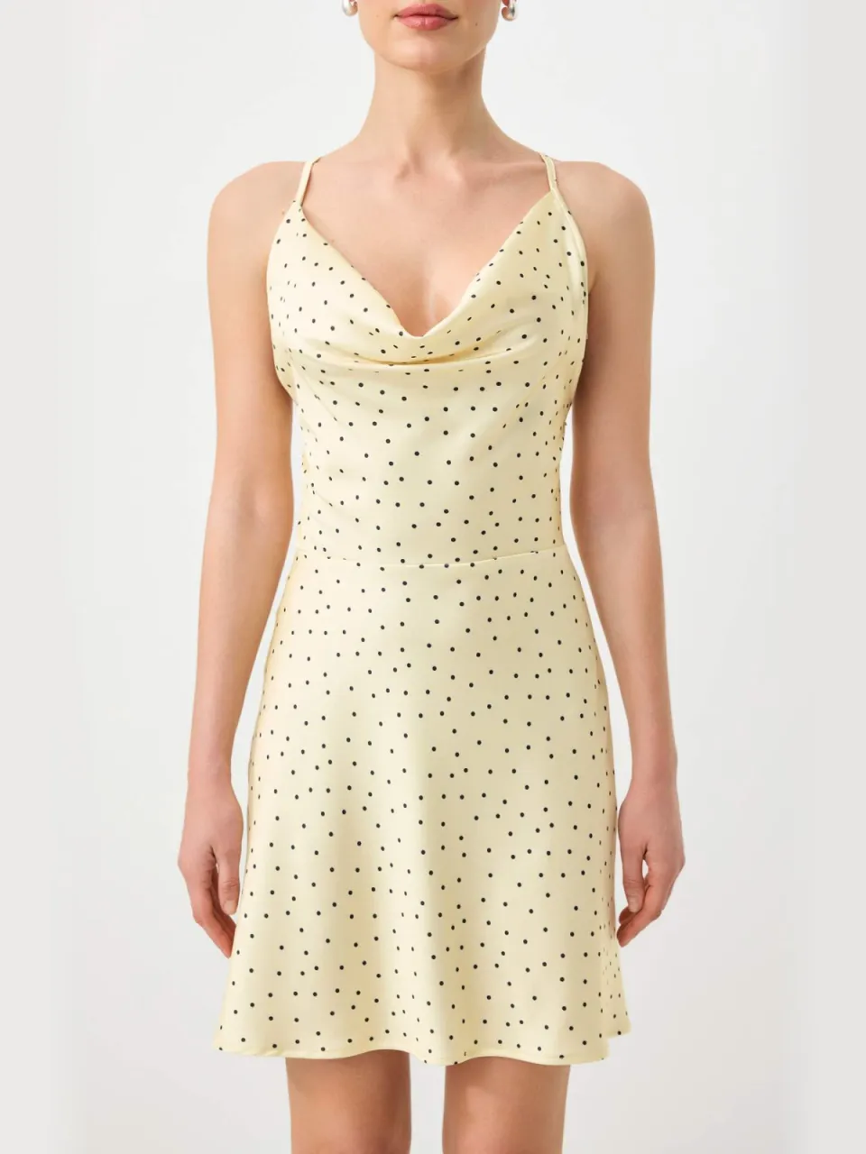 Trendyol TRENDYOLMİLLA Dames Geel Abstract Kort / Mini Mouwloos A-lijn Jurken, foto 2