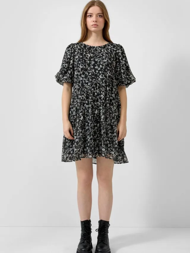 QS female - Chiffon jurk zwart