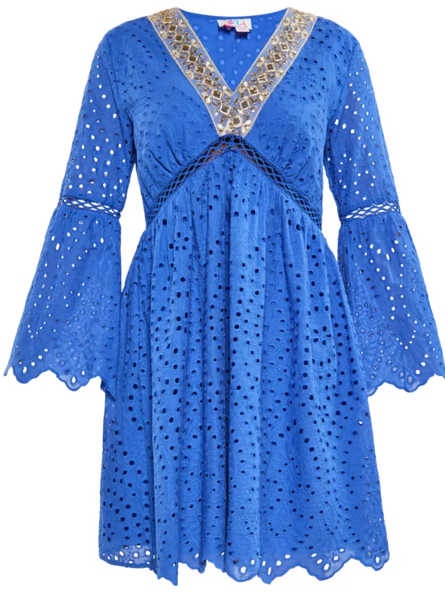 IZIA Jurk Dames KONING BLAUW, foto 2