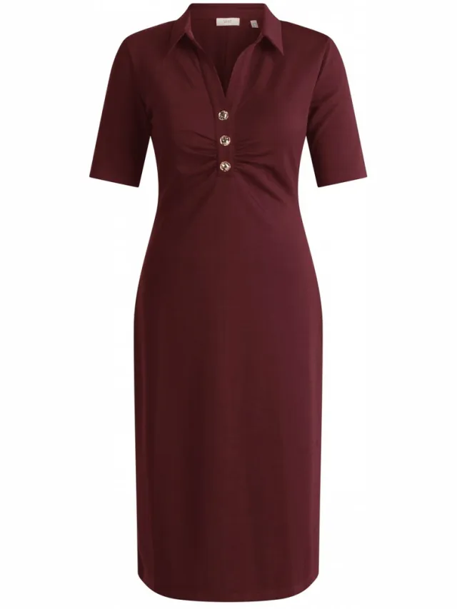 Yest Curve jurk YCthalia wine red
