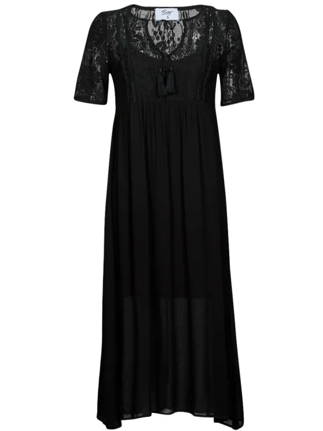 Betty London Lange Jurk Betty London ORVILLE Zwart
