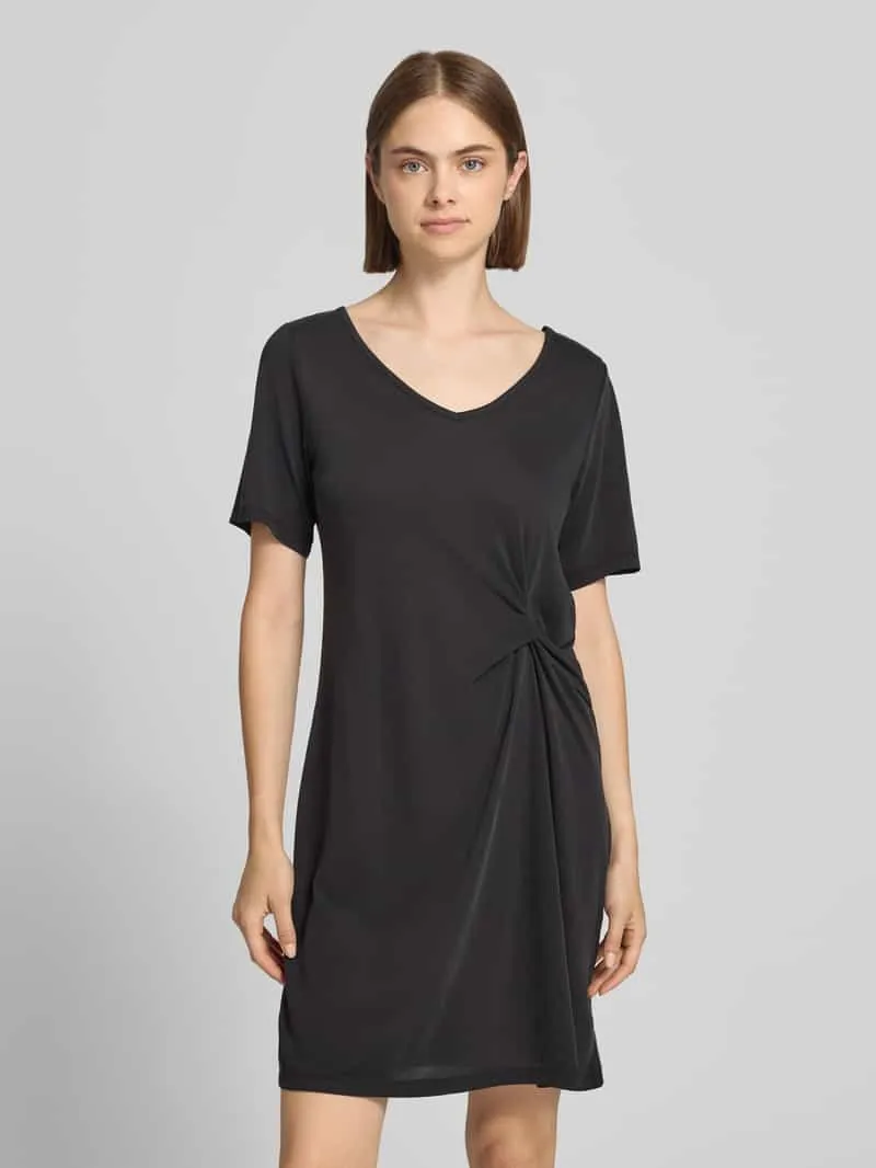 Pieces regular fit vrijetijdsjurk van viscosemix model 'ANORA' Black