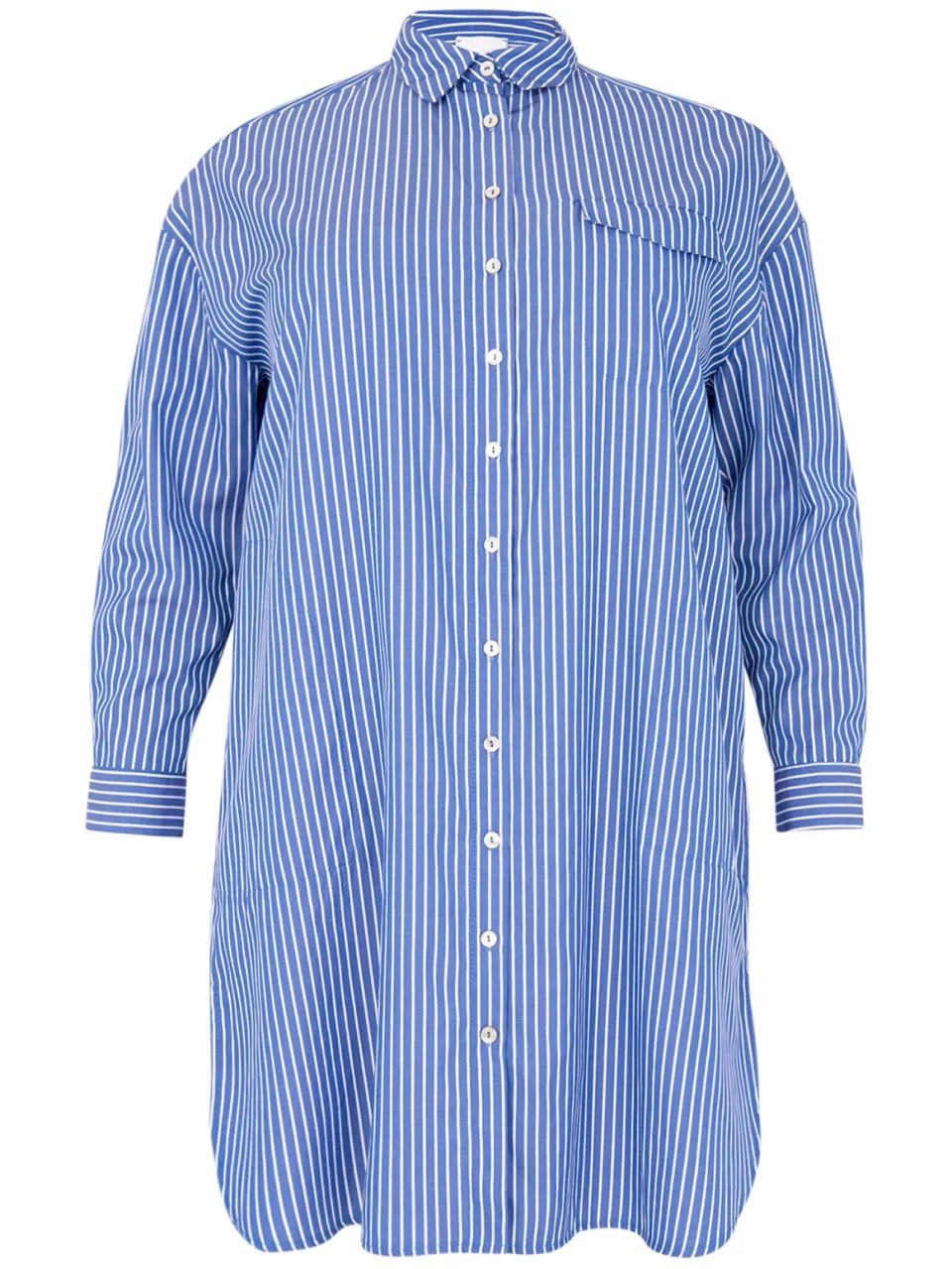 Yoek Blouse-jurk SMALL STRIPE | Blauw, foto 3