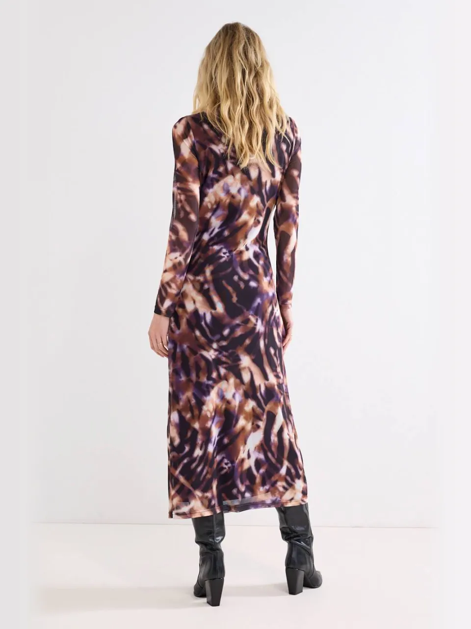 Tramontana bodycon jurk met print - paars, foto 4