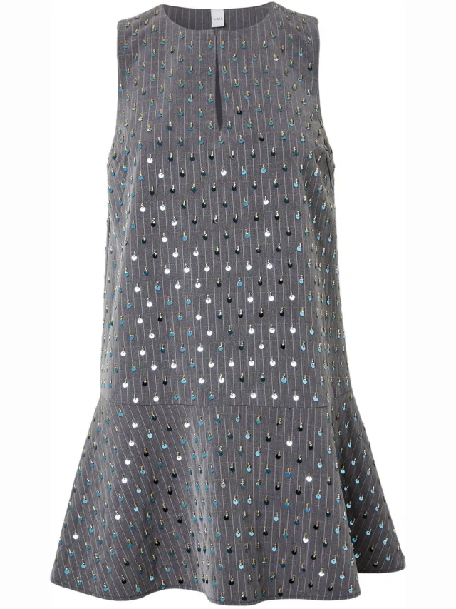 Yas midi-jurk YASFLIGHT SL Dark Grey Melange1