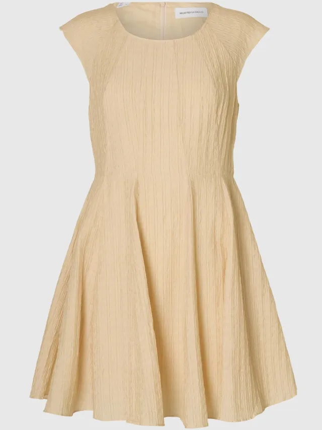 Selected Mini jurk Kapmouw Birch