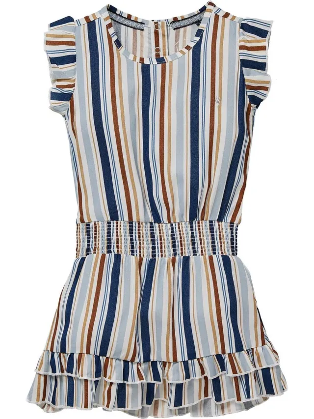 Levv jurk Nia multi kleur gestreept Mulit kleur