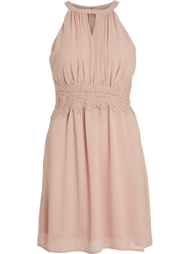 Vila VIMILINA HALTERNECK DRESS - NOOS/DC - Dames - Maxi jurken Misty Rose