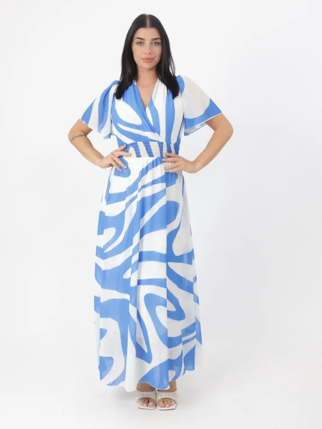 Elara Maxikleid Dunkeblau