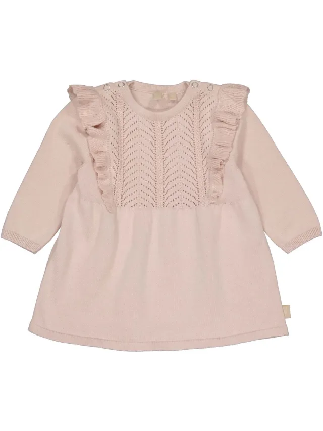 Levv Baby Jurkje fijn gebreid zacht roze Soft Pink