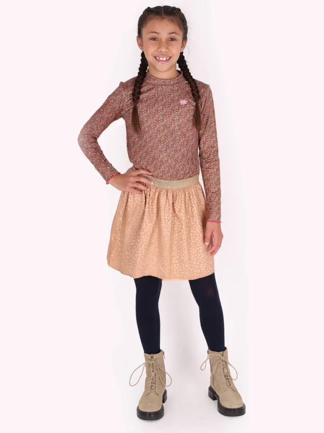 B.Nosy jurk bruin roze Bruin/roze