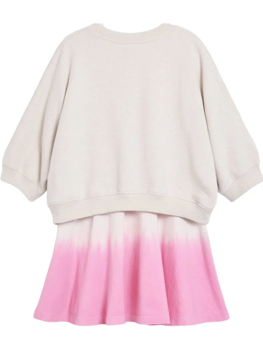 Desigual sweatjurk met pailletten ecru, foto 3