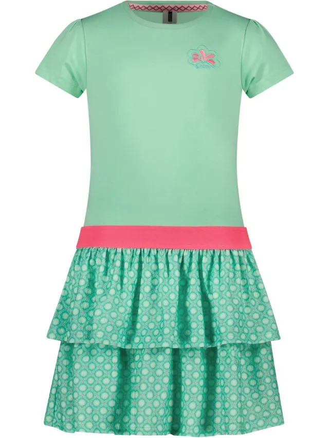 B.Nosy B. Nosy Y403-5881 Meisjes Jurk - Ice Green