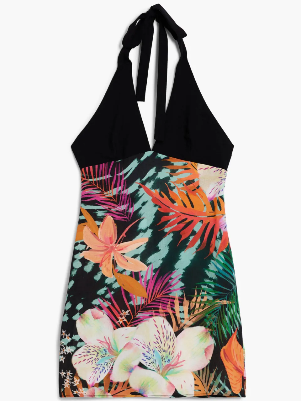 Desigual gebloemde zomerjurk zwart, foto 2