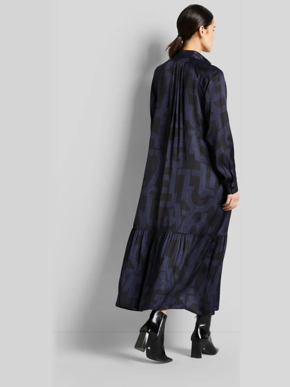 Bugatti Damen Blousejurk met grafische prints zwart, foto 2