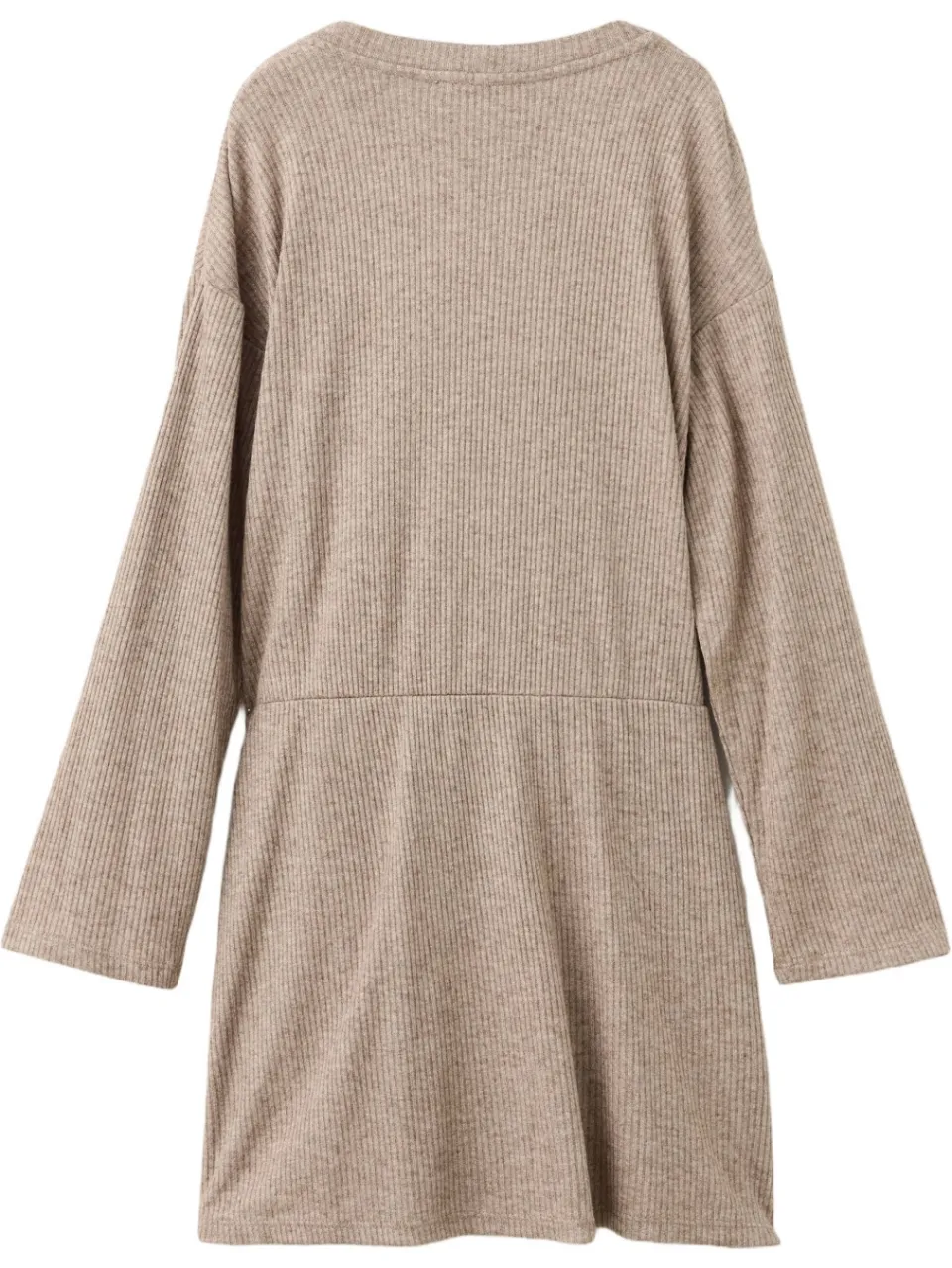 Mango Kids gebreide jurk beige/bruin, foto 3