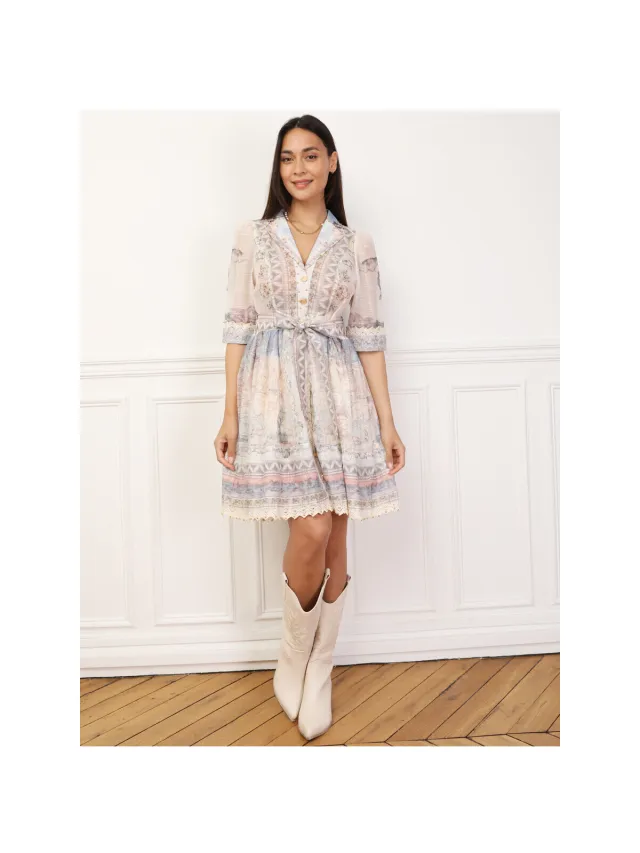 La Modeuse Jurk La Modeuse 71106_P166812 Beige
