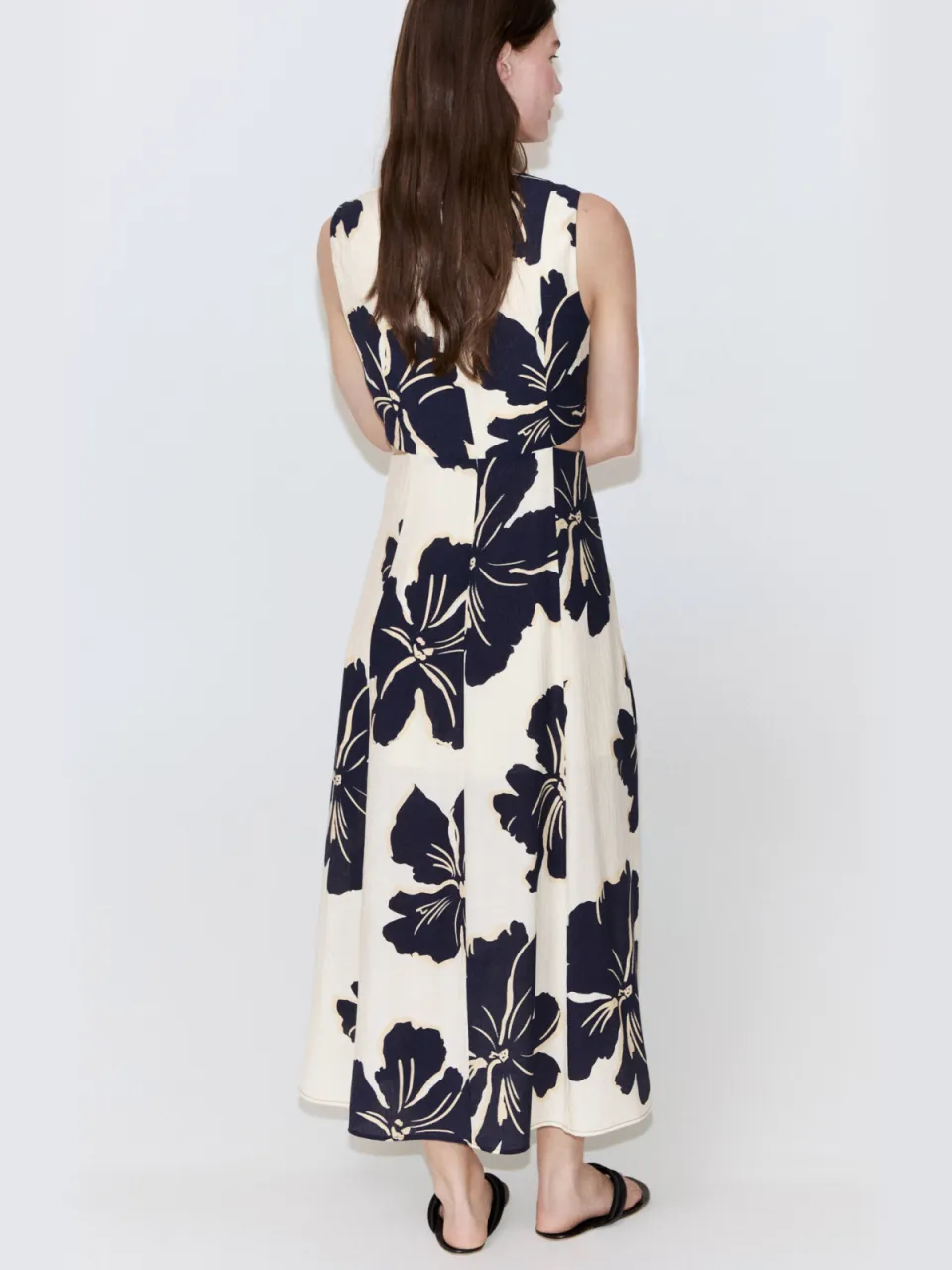 Mango gebloemde maxi jurk - ecru, foto 4