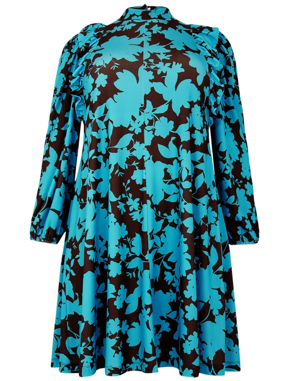 Yoek Jurk A-lijn JONES | Turquoise, foto 4