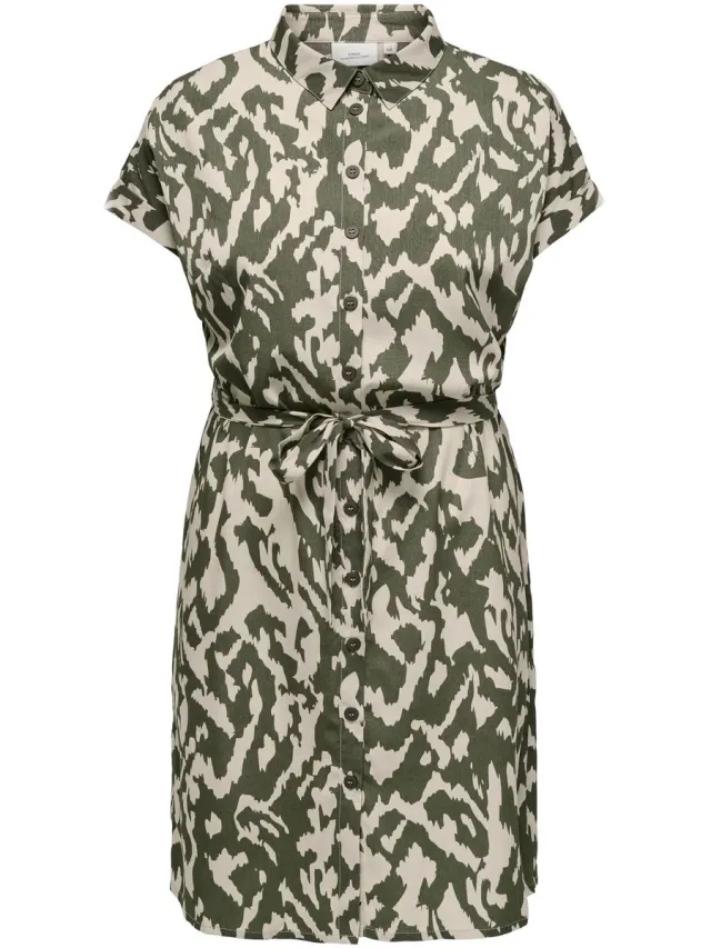 Only Carmakoma Blousejurk CARDIEGA Midi-jurk Tarmac
