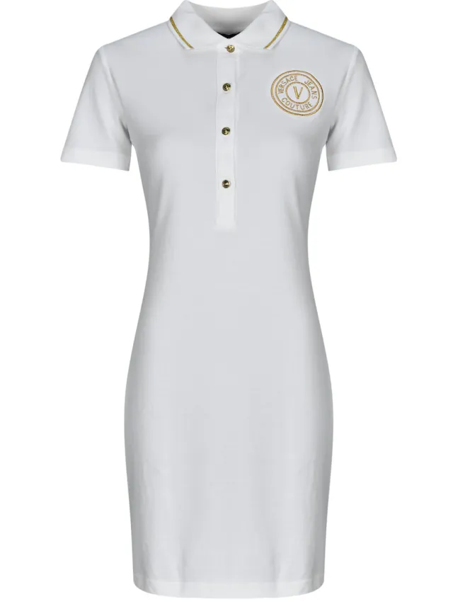 Versace Jeans Couture Korte Jurk Versace Jeans Couture 78HAOT01 Wit