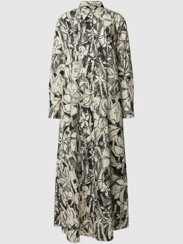 Marc O'Polo Maxi-jurk met all-over print zwart, foto 2