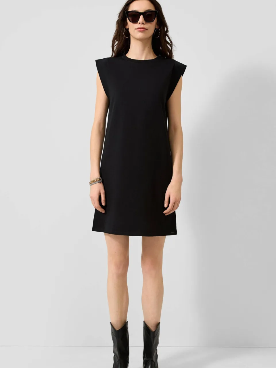 QS mini jurk - zwart, foto 4