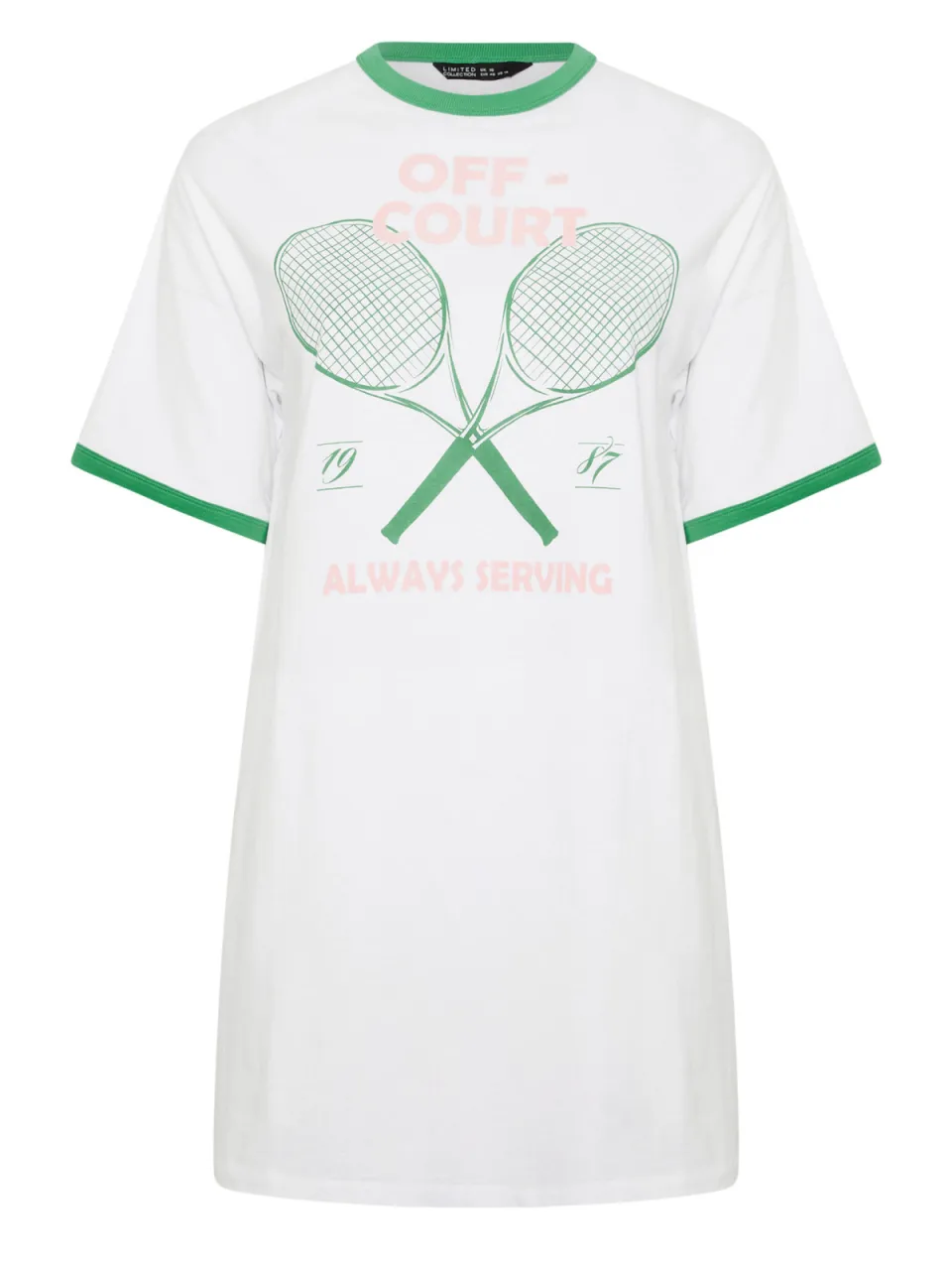 Limited Collection Witte 'Always Serving' Tshirtjurk, foto 4