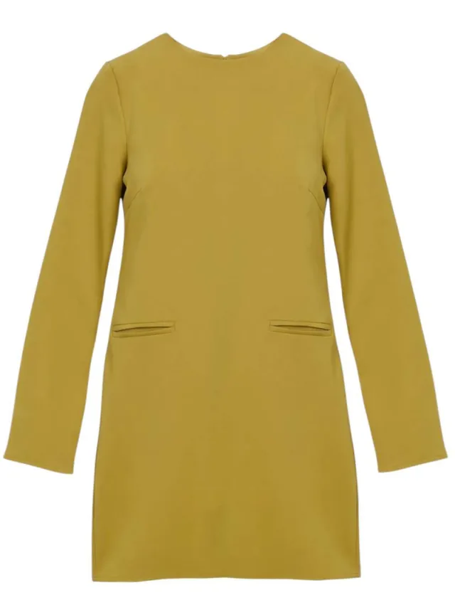 Trendyol TRENDYOLMİLLA Dames Groen Effen Kort / Mini Lang Avond / Dagelijks Bodycon Jurken