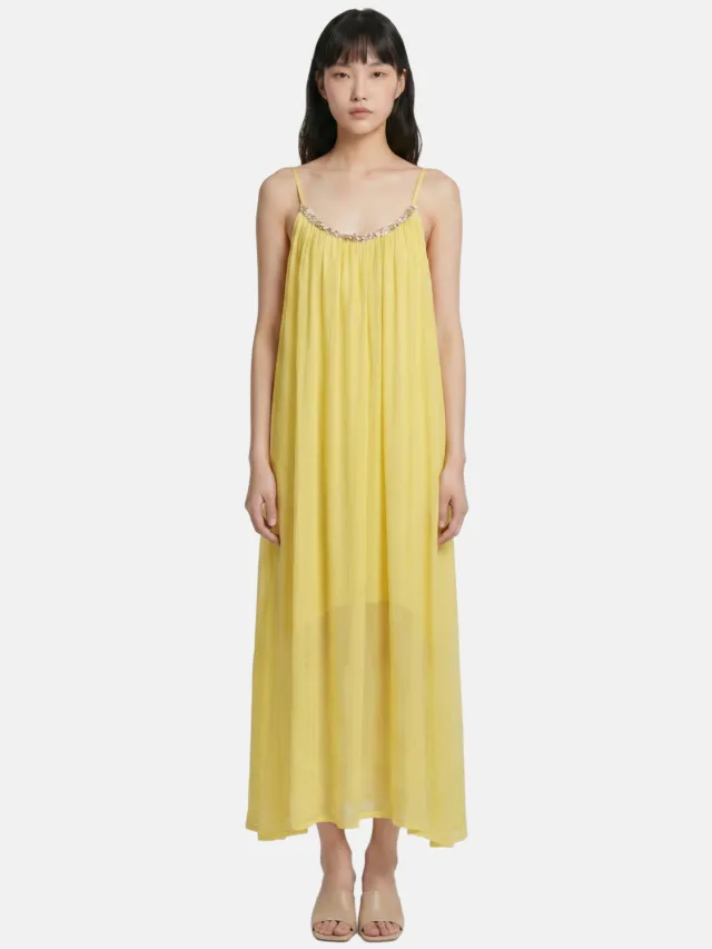 Roberta Rossi Jurk Women Geel