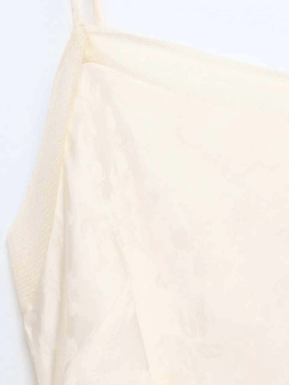 Mango gebloemde jacquard midi jurk - beige, foto 7