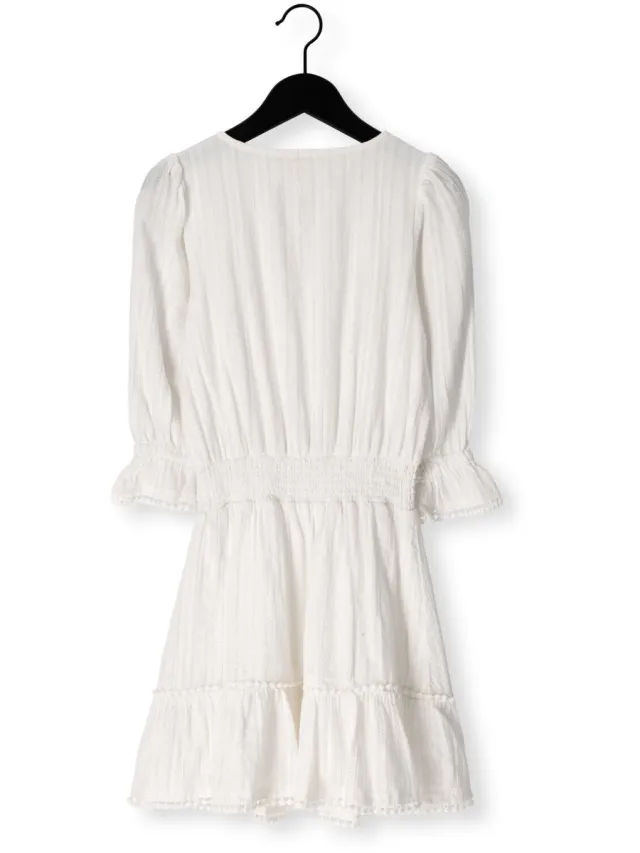 AI&KO Brecht Lurex Co 503 G Meisjes - Jurk - Wit