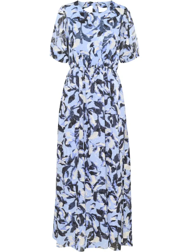 Kaffe Damesjurk KAFFE Elina Maxi blue flower print